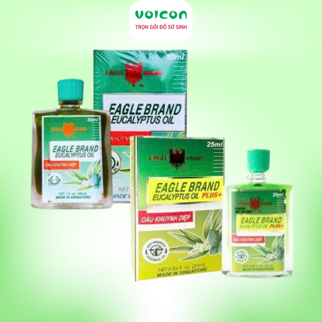 Dầu khuynh diệp Singapore Eagle Brand 30ml /Eagle Brand Plus chống muỗi 25ml