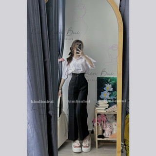 [RT] Quần Tây Ống Rộng 1 Nút Cài Thẳng