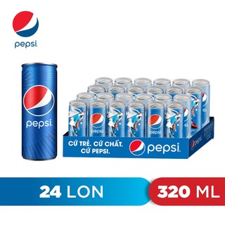 Thùng 24 Lon Nước Ngọt Có Gaz Pepsi Lon Xanh - Nguyên liệu pha chế Bách Phúc