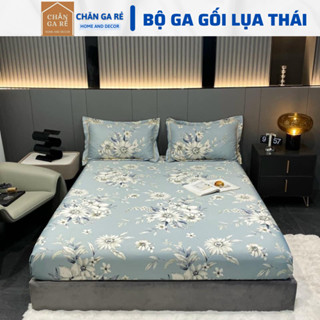 (Đệm 20cm)Bộ 3 món ga gối lụa Thái nhập khẩu dày 20cm, chất liệu mềm mịn, thoáng khí, đẹp mắt và sang trọng.