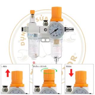 Bộ cấp dầu lọc nước máy ra vào lốp, cấp dầu, lọc hơi nước đôi, tách nước, tách bụi bẩn