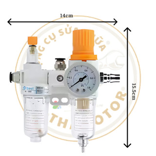 Bộ cấp dầu lọc nước máy ra vào lốp, cấp dầu, lọc hơi nước đôi, tách nước, tách bụi bẩn