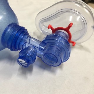Bóng bóp Ambu cấp cứu oxy tập thở [người lớn, trẻ em]