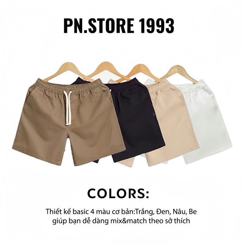 Combo2 quần short kaki PN.STORE 1993 form chên gối trẻ chung vải kaki k giãn Menswear Nam | BigBuy360 - bigbuy360.vn