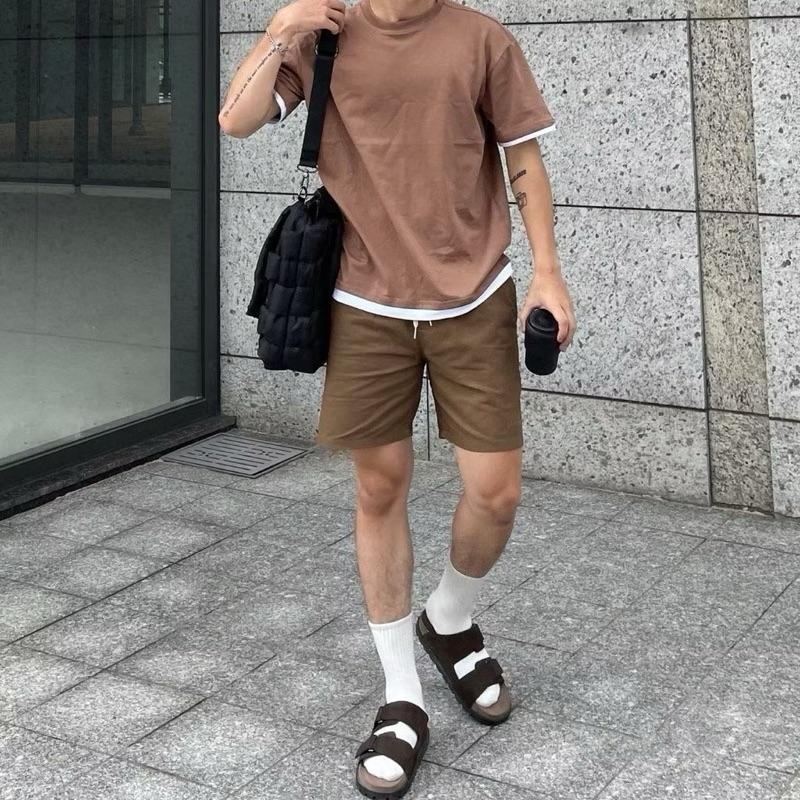 Combo2 quần short kaki PN.STORE 1993 form chên gối trẻ chung vải kaki k giãn Menswear Nam | BigBuy360 - bigbuy360.vn