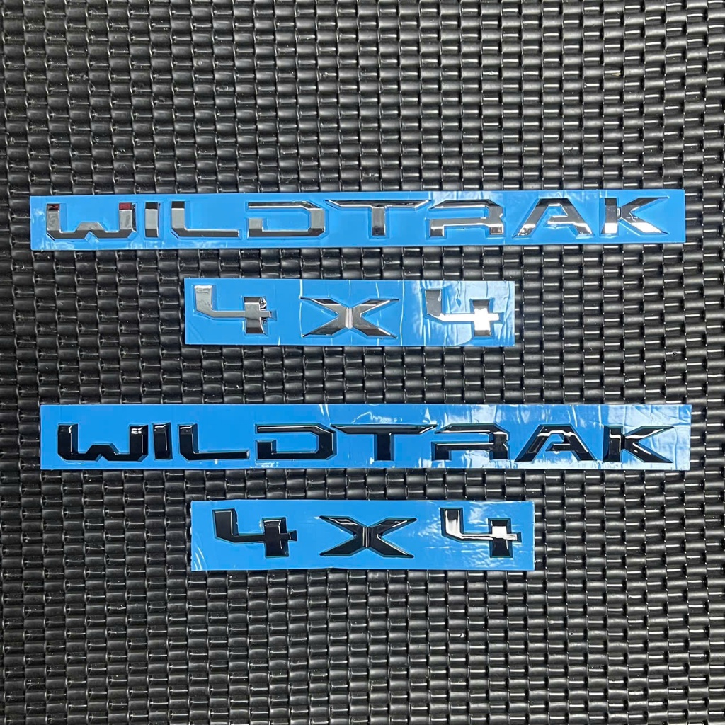 CHỮ NỔI 4x4 WILDTRAK dán sau xe Ranger. Chữ nổi 4x4 , Chữ nổi wildtrak dán xe Ford Ranger