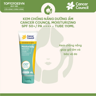 [HÀNG NHẬP KHẨU] Kem chống nắng Dưỡng ẩm Cancer Council Moisturizing SPF 50+/ PA ++++ 110ml