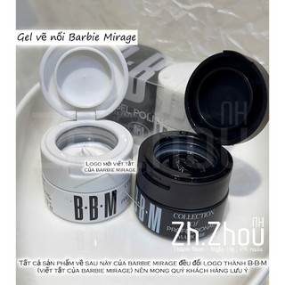  gel vẽ đen trắng Barbie Mirage siêu đặc gel vẽ nổi barbie gel vẽ nổi đen trắng barbie mirage 