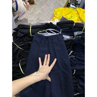 [Mã XĐ1] Quần Tây Xanh Đen 1 Nút Cài Thẳng