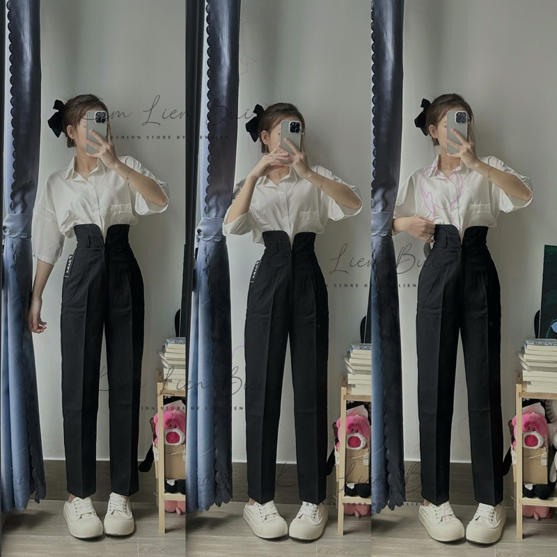 [Mã 23] Quần Tây Lưng Bèo 1 Đai