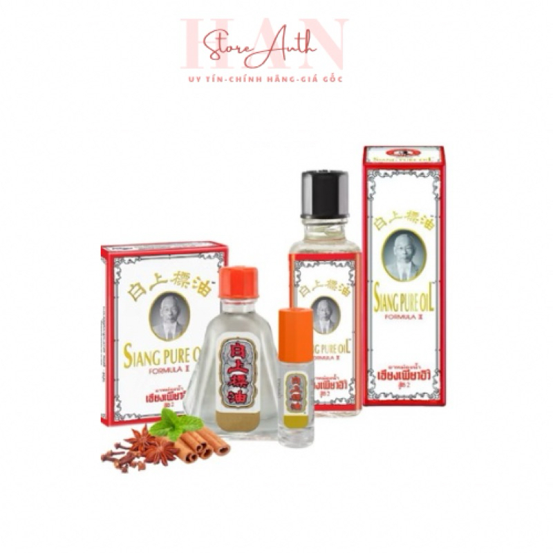 [Chính Hãng Giá Gốc] Dầu gió nước trắng Ông Già Siang Pure Nội Địa Thái Lan, Dầu Thái Lan xoa bóp nó