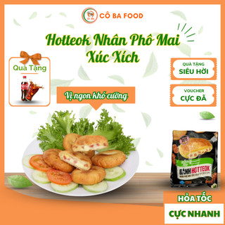 [ Siêu Tốc 1H ]  Bánh Hotteok Nhân Phô Mai- Xúc Xích- 360G- Món Ăn Vặt Hàn Quốc