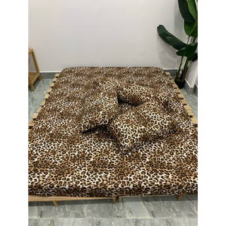 Bộ drap thun hàn quốc mẫu da beo