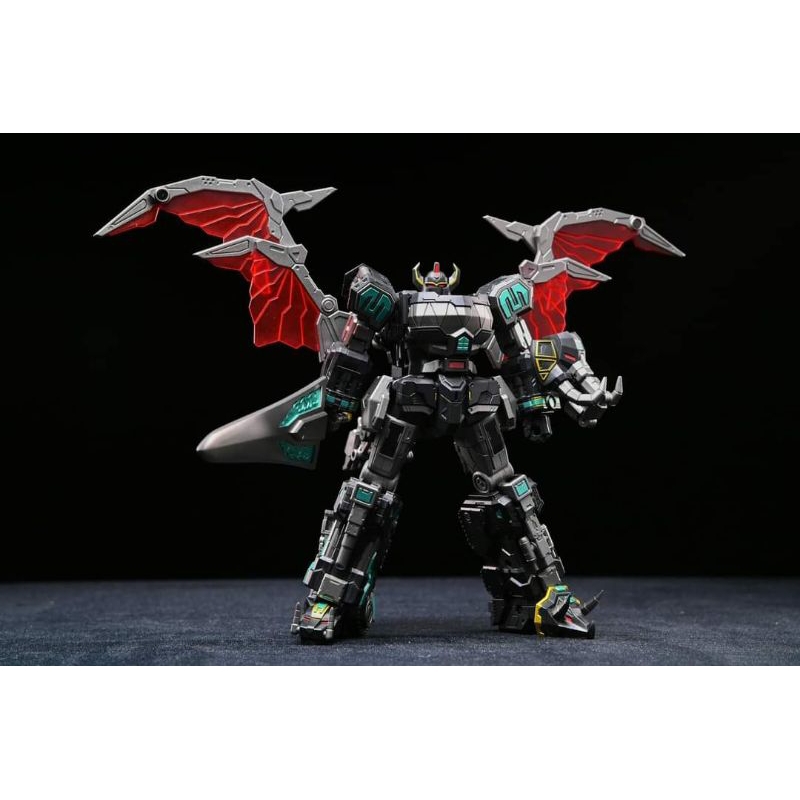 Mô hình Lucky Cat Micro Cosmos MC-03B Beast Lord Megazord (Dino Megazord) phiên bản màu đen (Dark ve