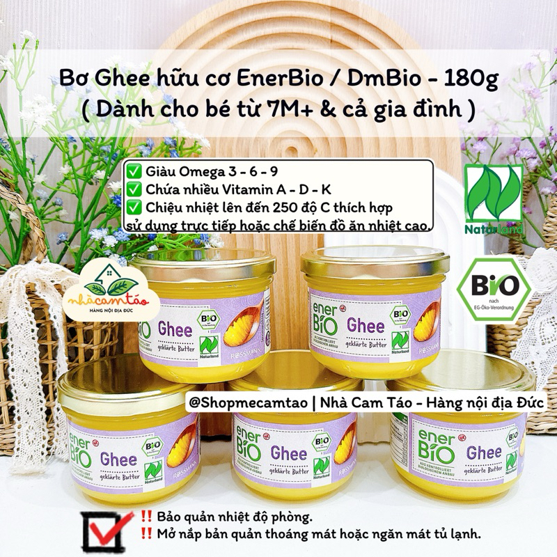 (HàngAir Date: 9/2026) Bơ GHEE Hữu cơ nội địa Đức