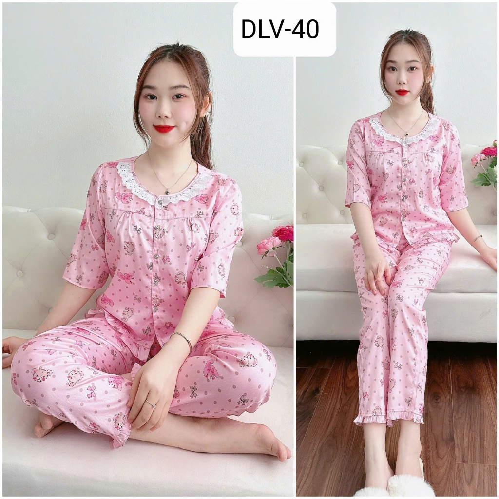 [BunnySky] Đồ bộ mặc nhà, đồ bộ nữ vải lụa mềm mịn