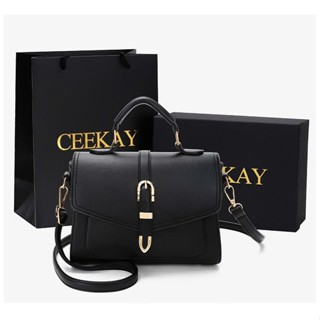 Túi Xách Ceekay Chính Hãng - Túi Da Đeo Chéo Nắp Gập Khóa Bấm Sang Trọng Nhẹ Nhàng Thanh Lịch Phù Hợp Làm Quà Tặng