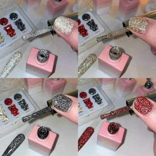 Sơn nhũ flash đen đỏ vàng trắng lẻ 4 màu siêu sáng làm nền đá , sơn full ombre siêu sáng đẹp hàng chuẩn siêu HOT