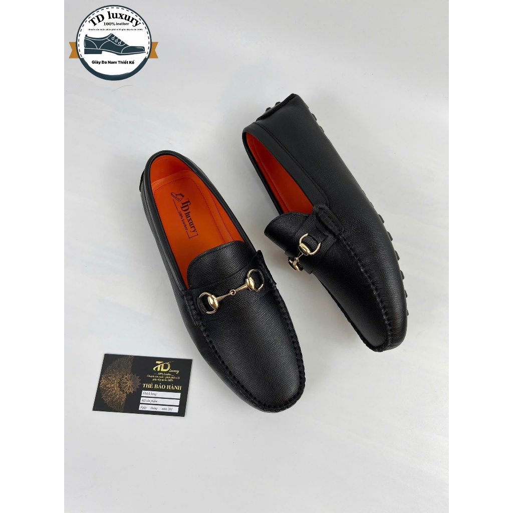 Giày lười nam Moca đế âm da bò cao cấp ( TD LUXURY )
