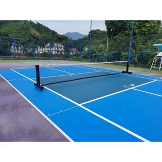 Trụ lưới pickleball Di Động có bánh xe thép hộp 80x80mm (Đã kèm lưới)