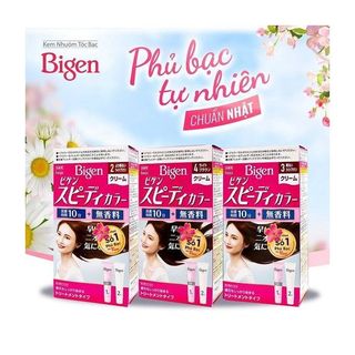 Kem Nhuộm Tóc Bigen nhập khẩu Nhật 100% ( Nâu caramen ) - số 4 màu hồng