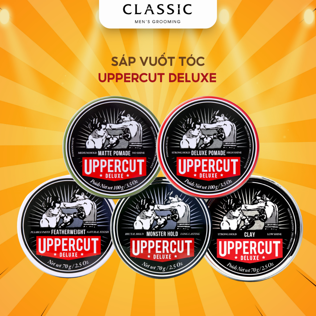 [Mã BMTTC60 giảm đến 60K đơn 50K] Sáp Vuốt Tóc Uppercut Deluxe Pomade