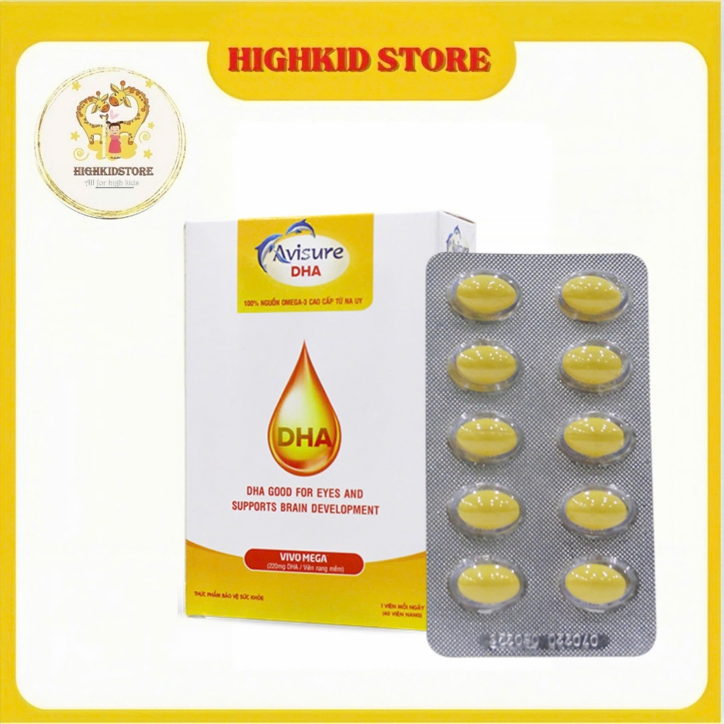 Avisure DHA - bổ sung DHA tinh khiết hỗ trợ não bộ, thị lực
