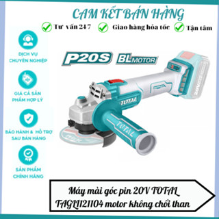 Máy mài góc pin 20V TOTAL TAGLI121104  motor không chổi than,công suất 900W