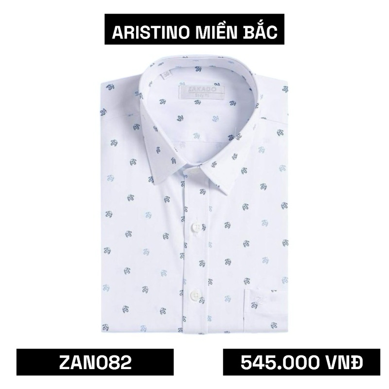 Áo Sơ Mi Nam Ngắn Tay Cao Cấp ZAKADO ZAN082 Họa Tiết Năng Động, Khoẻ Khoắn