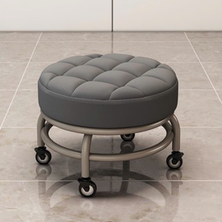 Ghế Tròn Xoay Bệt Có Bánh Xe Di Chuyển Siêu Xinh Siêu Êm ( CHÂN SẮT )