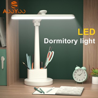 【HCM  Đèn đọc LED Học sinh học đèn bàn đặc biệt Ký túc xá sạc ống bút kép gấp xoay bàn đèn ngủ