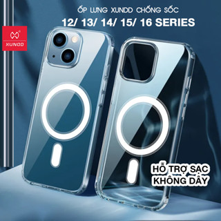 [Hỏa Tốc HCM] Ốp lưng Trong Suốt XUNDD iPhone 16/ 15/ 14/ 13/ 12 Series - Hỗ trợ sạc không dây