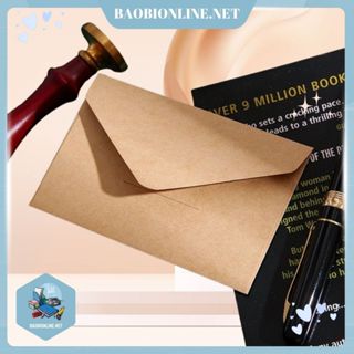 [BAO THƯ] COMBO 50 BAO THƯ GIẤY KRAFT NẮP CHÉO A4, A5, A6, MINI - PHONG CÁCH VINTAGE GIÁ RẺ - BAOBIVPP