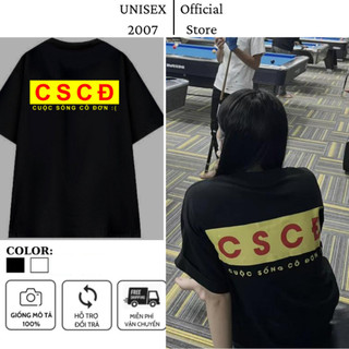 Áo CSCĐ Form Rộng Tay Lỡ Vải , Áo Phông Local Brand Unisex Nam Nữ Cotton 100% Thoáng Mát