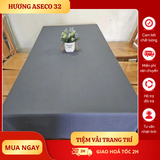 Khăn trải bàn chữ nhật , vuông, bầu dục  . màu ghi sẫm và ghi sáng . vải trơn chống nhăn nhàu