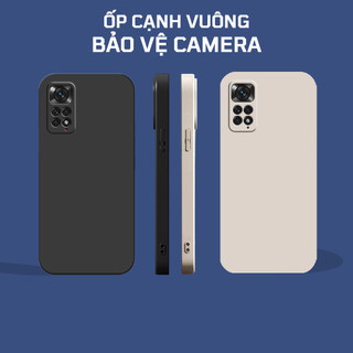 Ốp lưng Xiaomi Redmi Note 11, Note 11s, Note 11 5G, Note 11 Pro cạnh vuông, viền vuông, dẻo mềm mịn