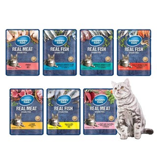 Pate Snappy Tom Real Fish Cho Mèo 85g