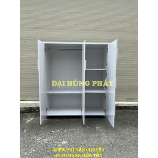 Tủ trẻ em 2 cánh 3 ngăn trắng