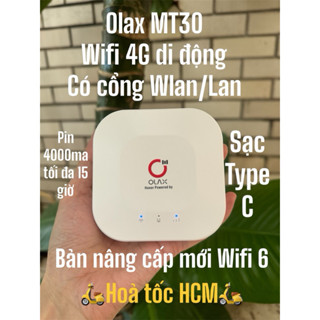 Phát wifi 4G di động Olax MT30 Pin trâu 4000 ,có LAN, cổng sạc type C