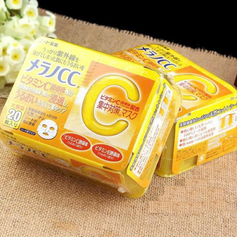 Mặt nạ CC Melano dưỡng trắng 20 miếng