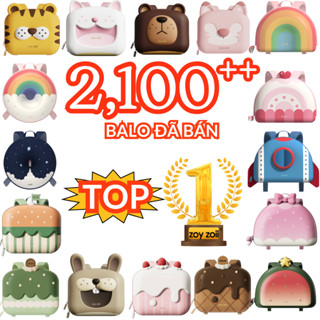 Balo cho bé chính hãng ZoyZoii, Balo Zoy hình hoạt hình đáng yêu hàng cao cấp MiMi Shop (HÀNG CÓ SẴN)