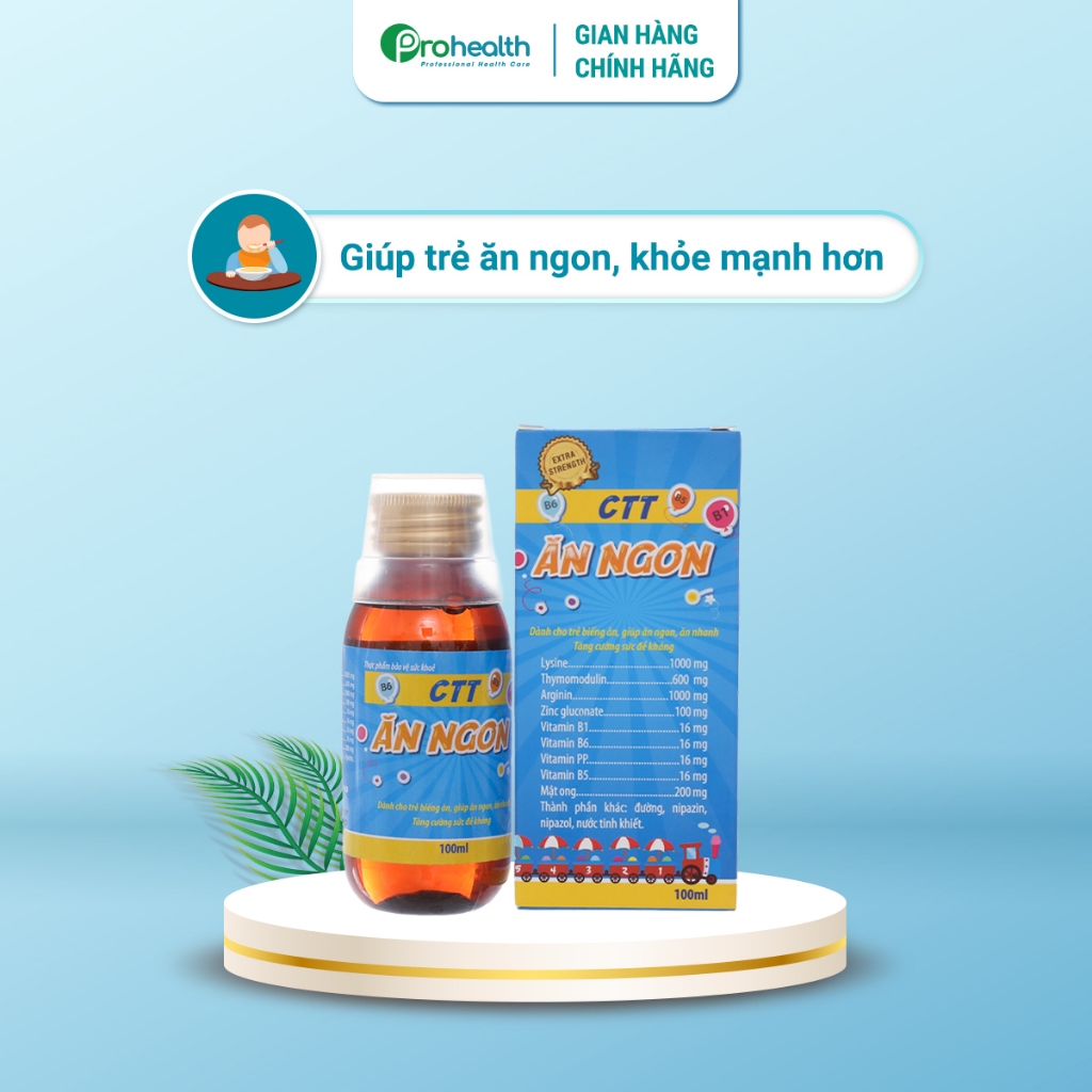 CTT Ăn Ngon - Giúp trẻ ăn ngon hơn, khỏe mạnh hơn 100ml