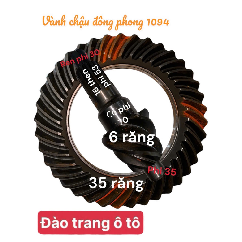 Vành chậu quả dứa EQ1094 1094 lắp cho xe 7 tấn loại láp 22 then 6x35 6x38 6x41 xe thùng ben cùi dĩa 