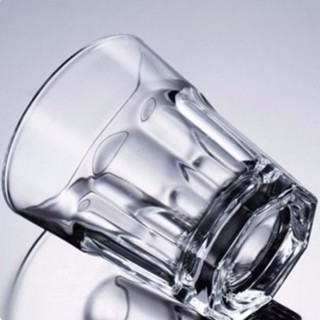 Hộp 6 ly thủy tinh 8 góc FM300 ly trắng đẹp / Bộ 6 ly uống bia / 6 ly thủy tinh uống trà 300ml