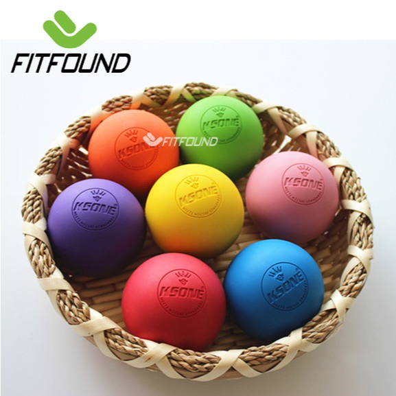 Bóng Đơn Cao Su Đặc Lacrosse Ball Ksone 6,3cm - 7cm Bóng Giãn Cơ Massage Trị Liệu Sau Tập Gym Yoga P