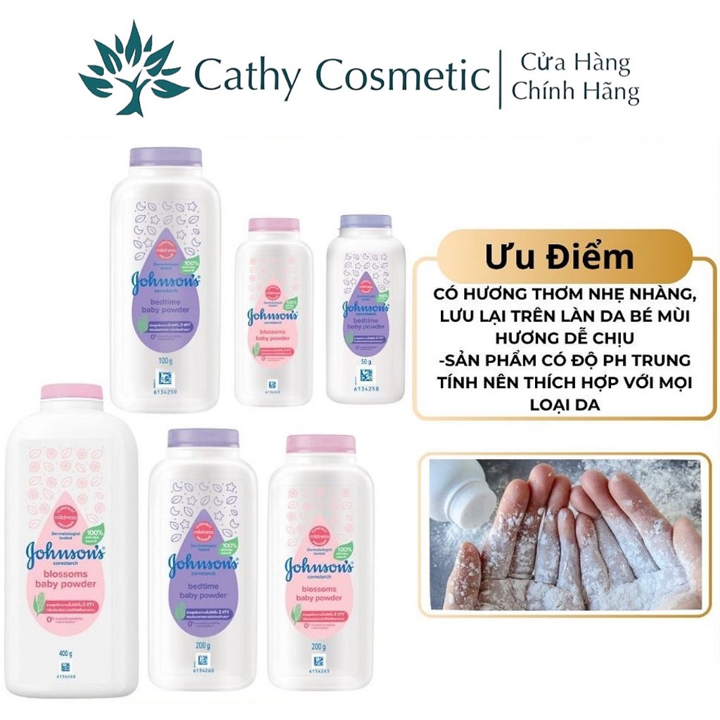 Phấn rôm Johnson's Blossoms Baby 100g /50G
