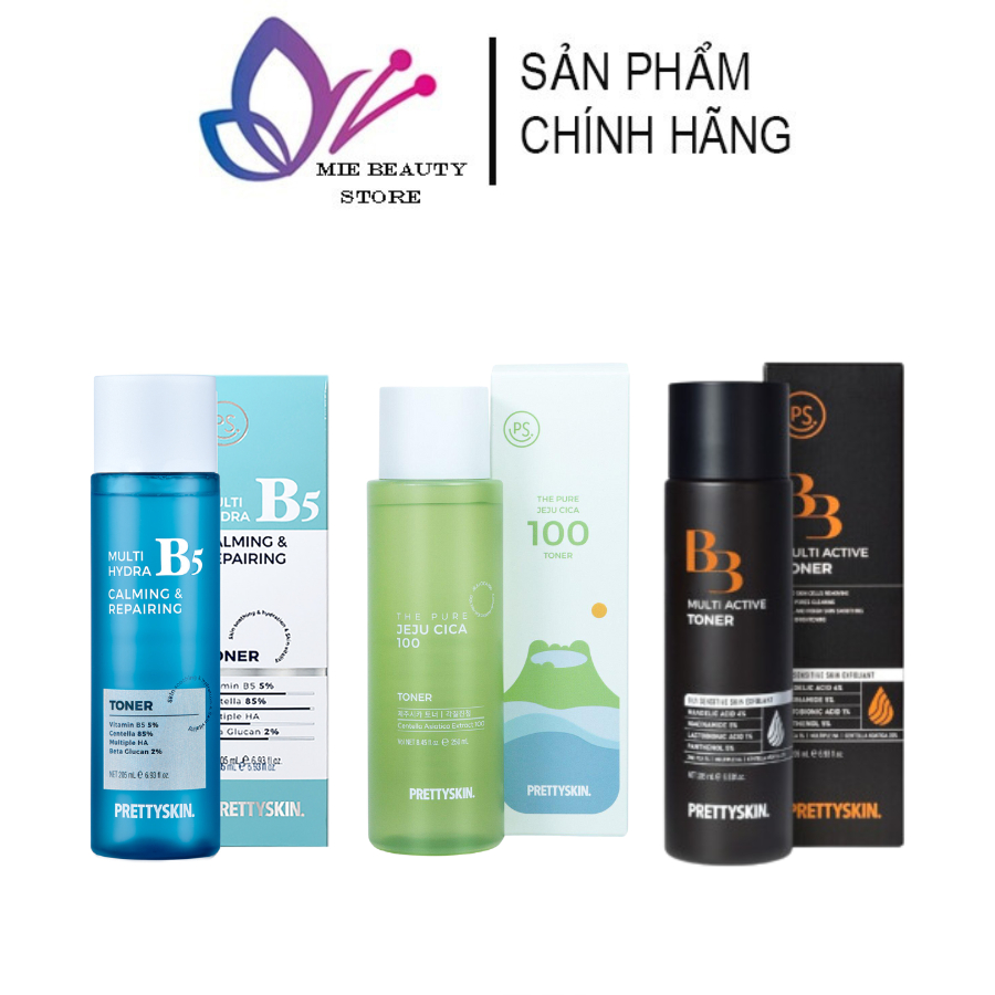 Nước hoa hồng B5 Pretty Skin Multi Hydra B5 Calming & Repairing Toner 205ml