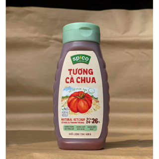 Tương Cà Chua Tự Nhiên SPICO 430gram brix 26 cô đặc từ cà chua tươi không chất bảo quản hữu cơ