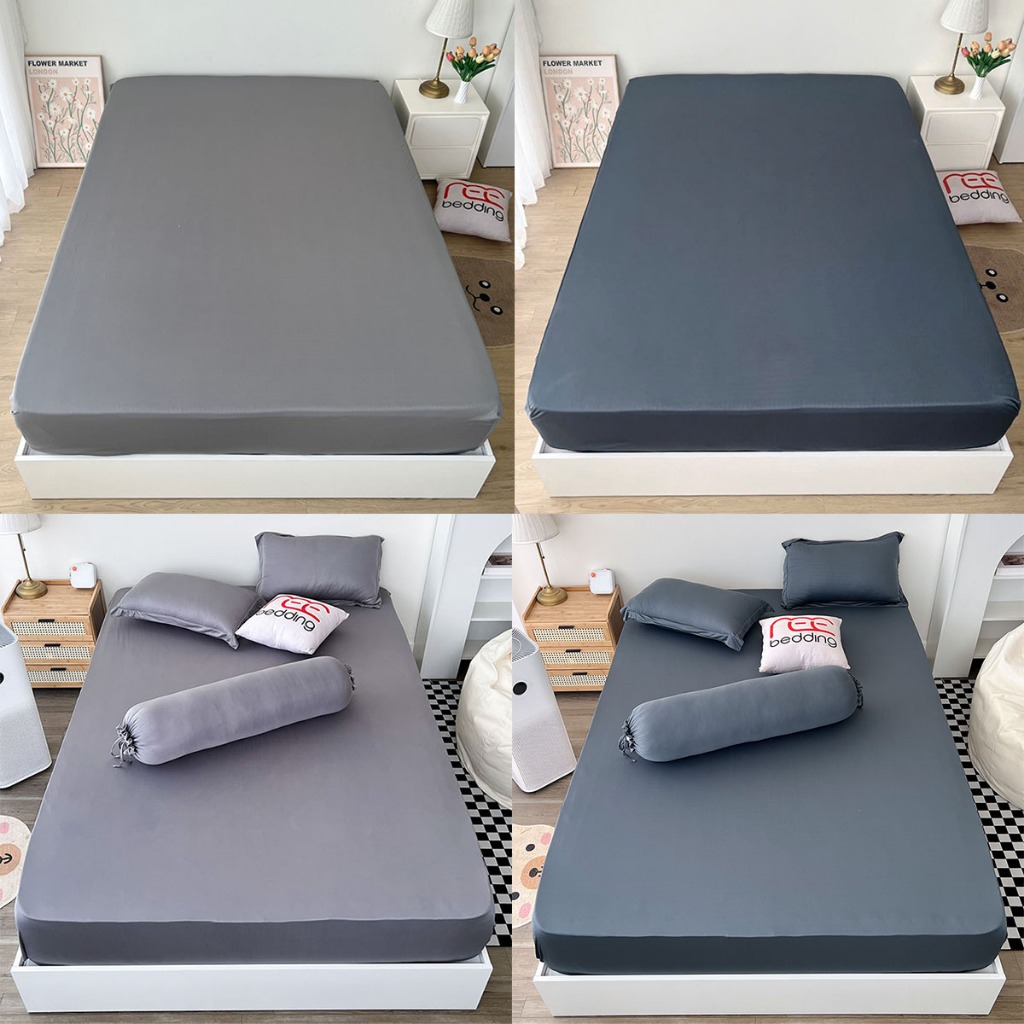Ga giường thun lạnh TL253 REE Bedding nhiều màu đủ size trải nệm 1m2, 1m6, 1m8