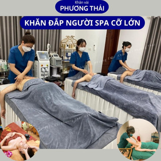 Khăn đắp người spa size TO loại dày, mềm mịn kt 90*1m9